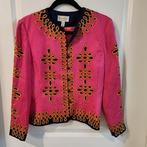 Papell gorgeous silk blouse size 4